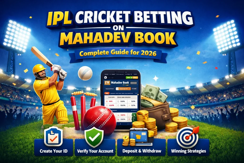 IPL Cricket Betting on Mahadev Book – Beginner Guide 2026 with ID creation, verification, deposits, and strategies