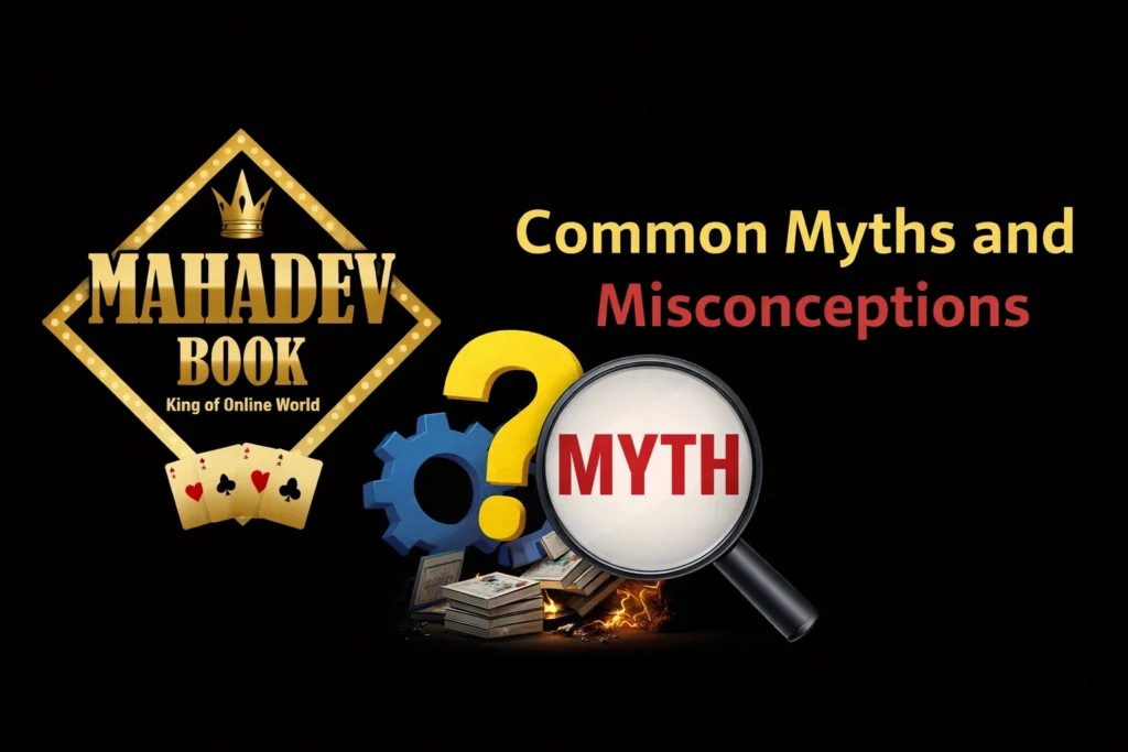Mahadev Betting ID common myths and misconceptions explained with logo