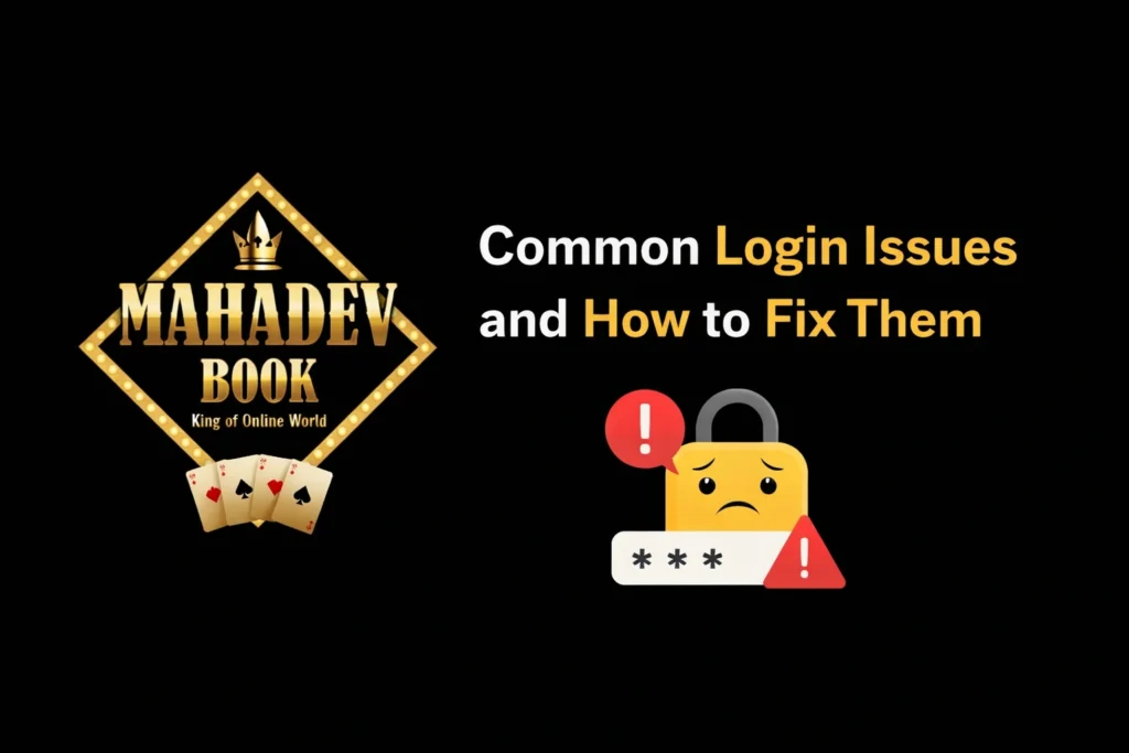Common login issues and how to fix them with Mahadev Book logo and IPL login troubleshooting guide