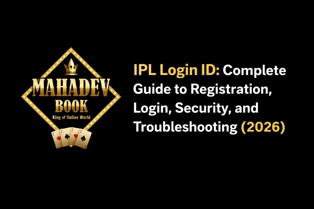 IPL Login ID complete guide 2026 with Mahadev Book logo for registration login security and troubleshooting